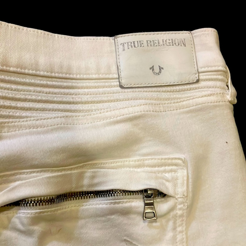 True religion white pants size 42 for men